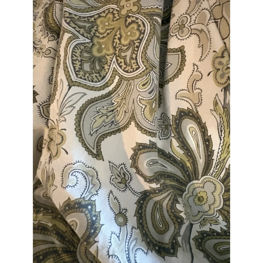 Pottery Barn KING duvet  Paisley 2 EURO ‎ Size Pillow Shams  Case Blue/Green